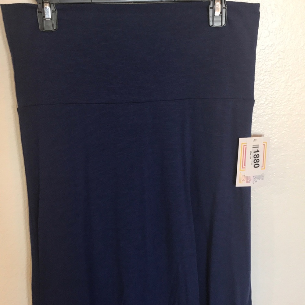 NWT Dark Navy Lularoe Maxi Skirt Medium
